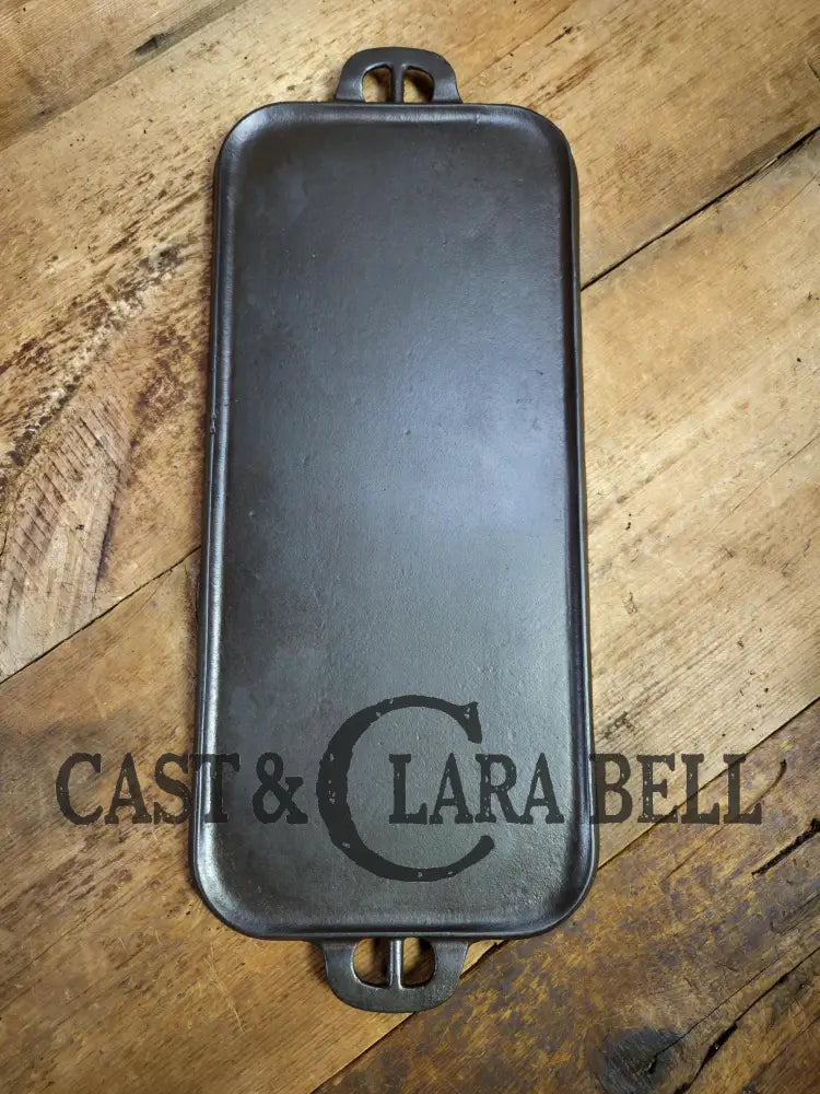 Early 1900’s hard to find Griswold Long Griddle with Slant Block Logo ERIE 745. Perfect for pancakes and grilled