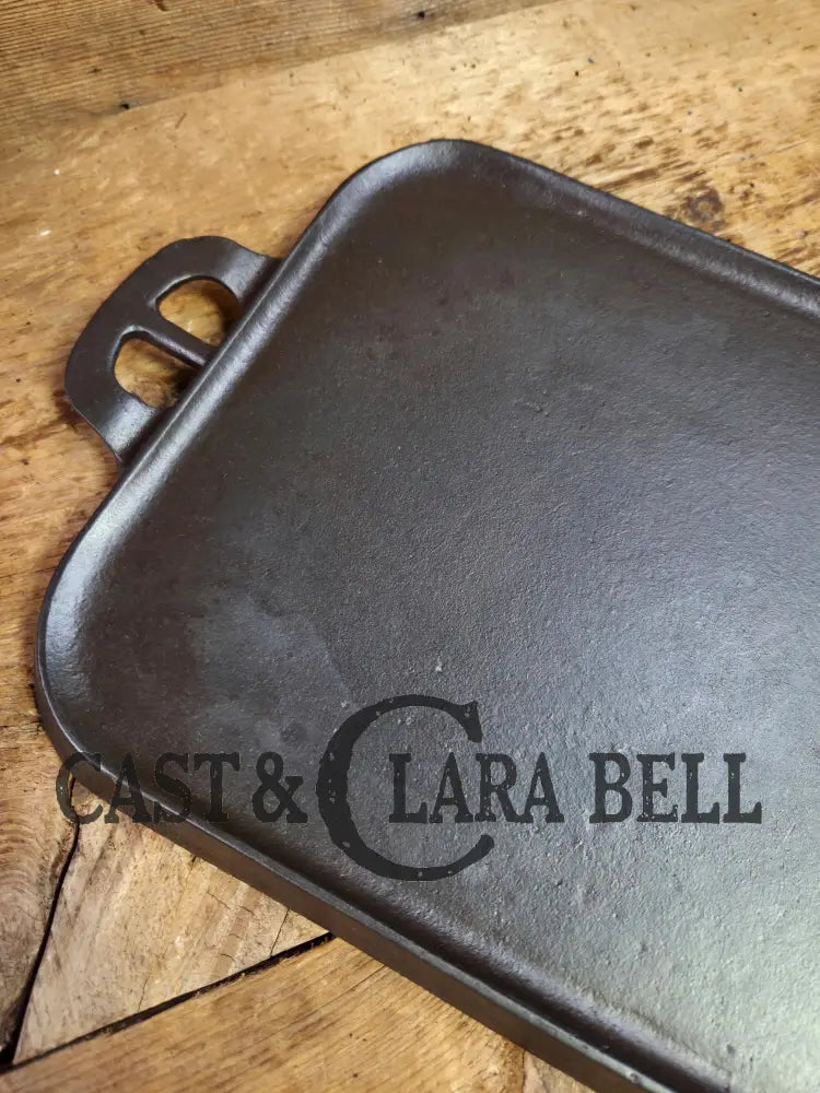 Early 1900’s hard to find Griswold Long Griddle with Slant Block Logo ERIE 745. Perfect for pancakes and grilled