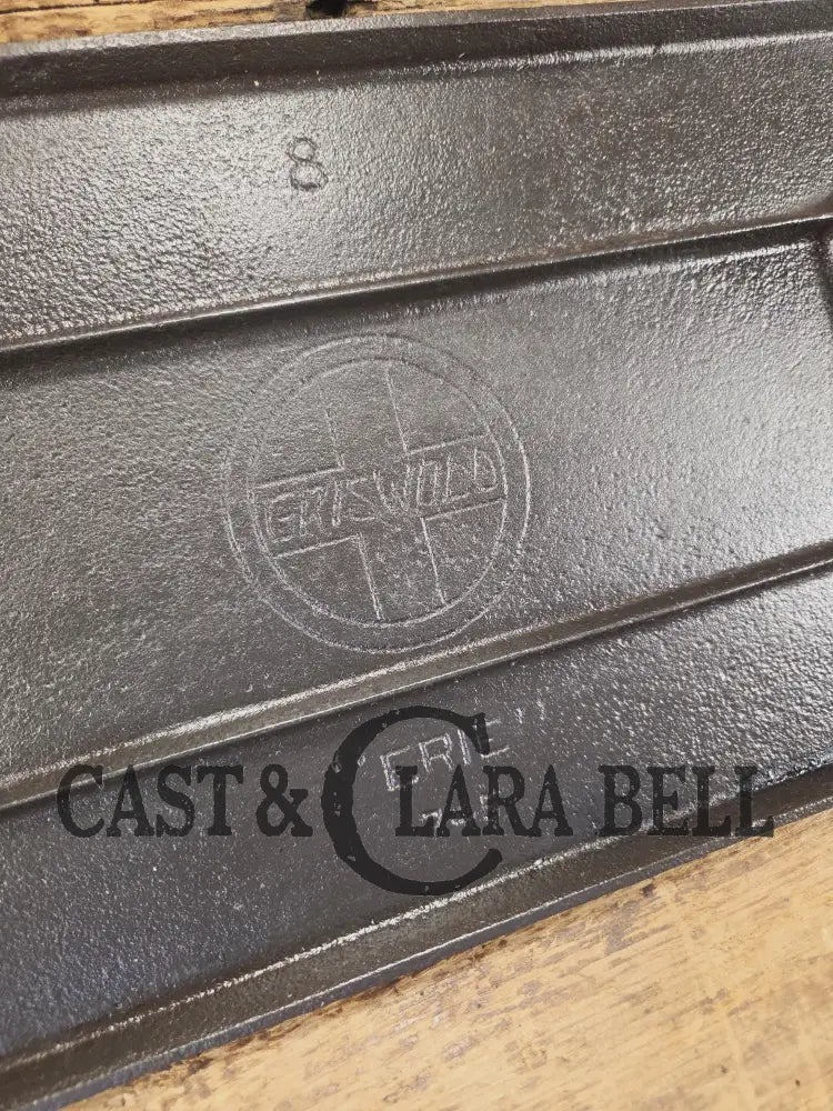 Early 1900’s hard to find Griswold Long Griddle with Slant Block Logo ERIE 745. Perfect for pancakes and grilled