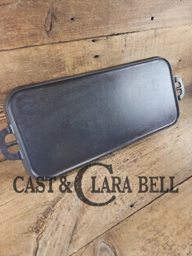 Early 1900’s hard to find Griswold Long Griddle with Slant Block Logo ERIE 745. Perfect for pancakes and grilled