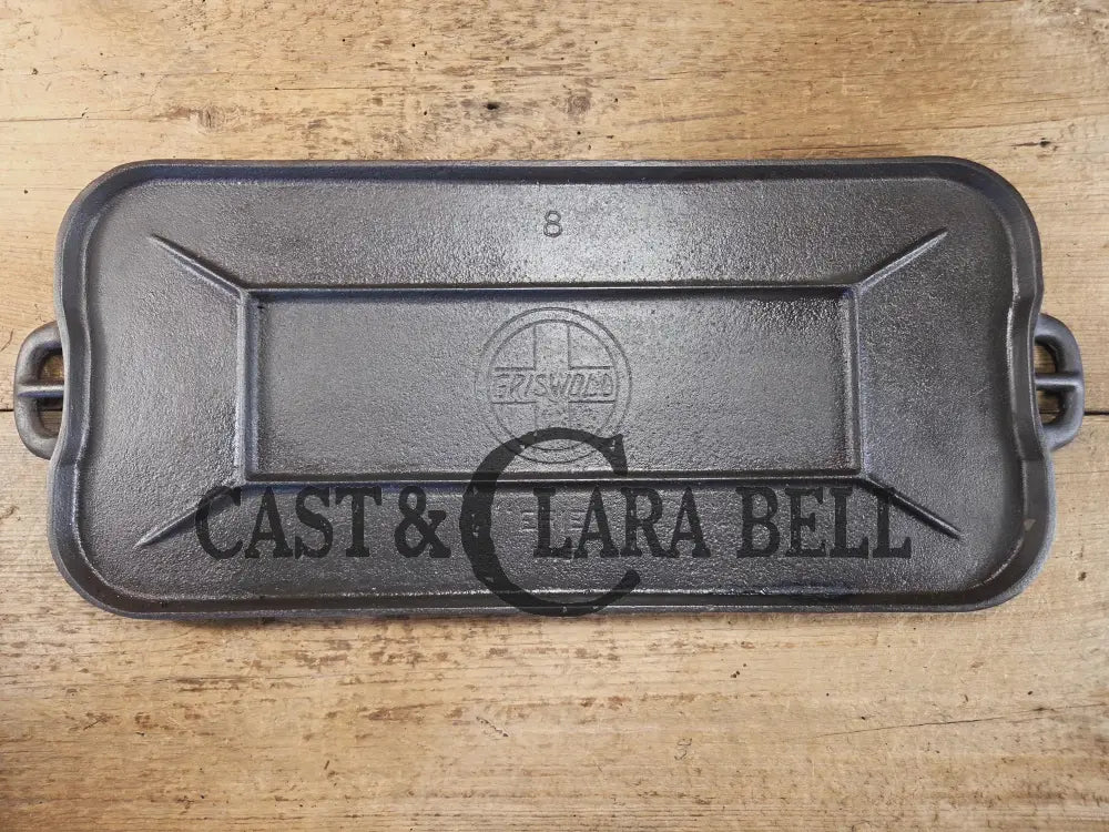 Early 1900’s hard to find Griswold Long Griddle with Slant Block Logo ERIE 745. Perfect for pancakes and grilled