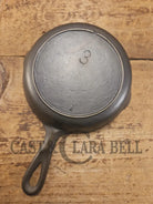 Early 1900’s Lodge #3 Cast Iron Egg Skillet with Single Notch. Perfect snack skillet or eggs for one! Beautiful SC24