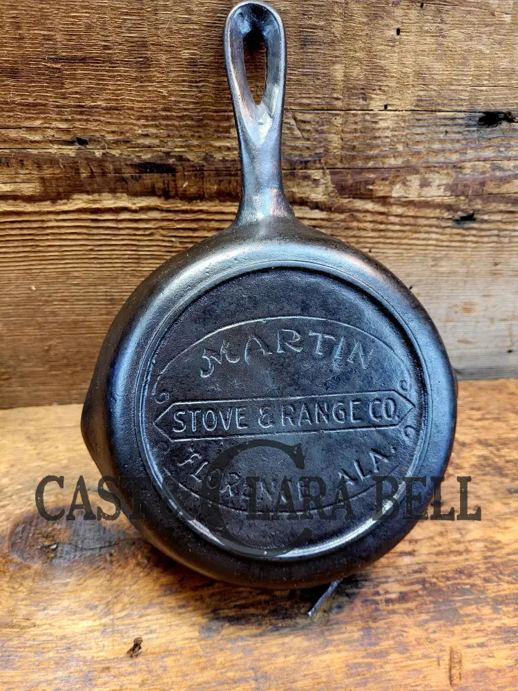 Early 1900’S Martin Stove And Range ’Monday Morning’ Cast Iron Skillet. Fully Restored Ready