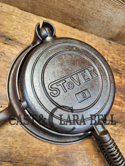 Early 1900’S Stover No. 8 Waffle Iron With Low Base. Gorgeous Design And Balanced Well. Ready To