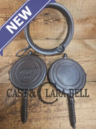 Early 1900’s Stover No. 8 Waffle Iron with Low Base. Gorgeous design and balanced well. Ready to make crispy waffles!