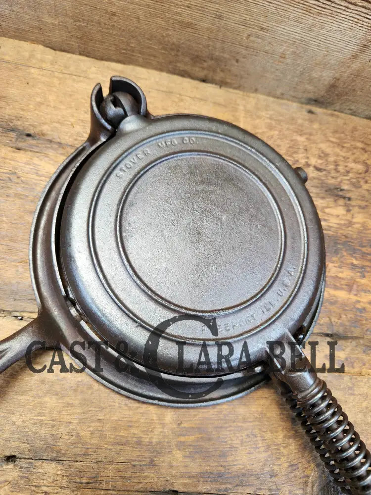 Early 1900’S Stover No. 8 Waffle Iron With Low Base. Gorgeous Design And Balanced Well. Ready To