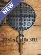 Early 1900’s Stover No. 8 Waffle Iron with Low Base. Gorgeous design and balanced well. Ready to make crispy waffles