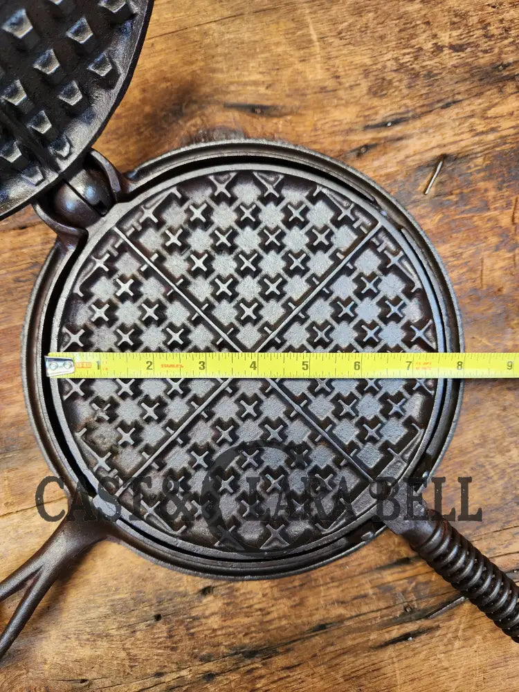 Early 1900’S Stover No. 8 Waffle Iron With Low Base. Gorgeous Design And Balanced Well. Ready To