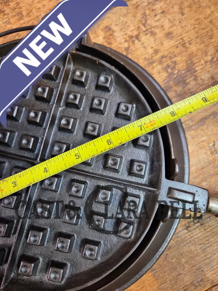 EARLY 1900’s Wagner MFG Co Patent 1899 No. 8 (8&9) Waffle Iron with Short Base! Just Gorgeous! Waffle Iron