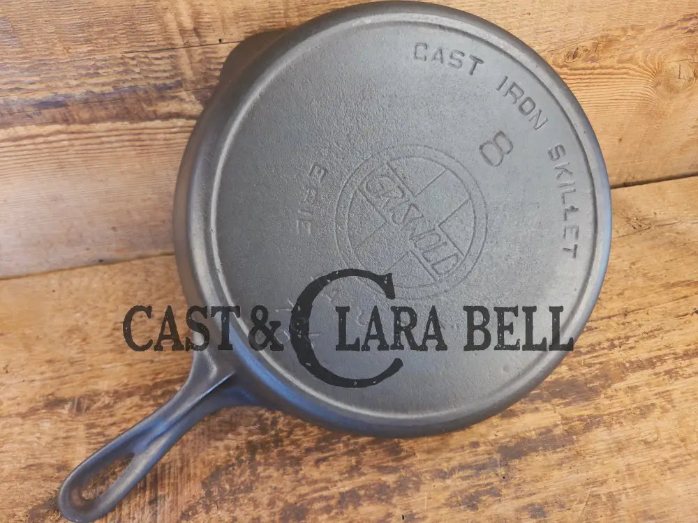 Early 1910’s Griswold #8 Cast Iron Skillet with Slant Logo and FULL EPU 704 D - Skillet