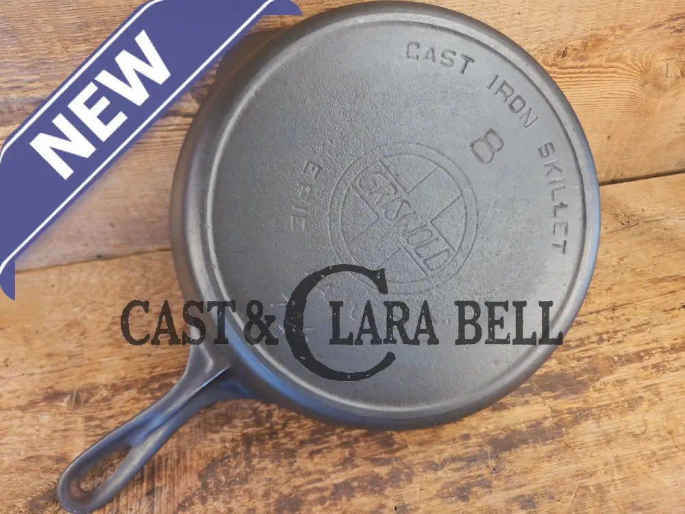 Early 1910’s Griswold #8 Cast Iron Skillet with Slant Logo and FULL EPU 704 D - Skillet