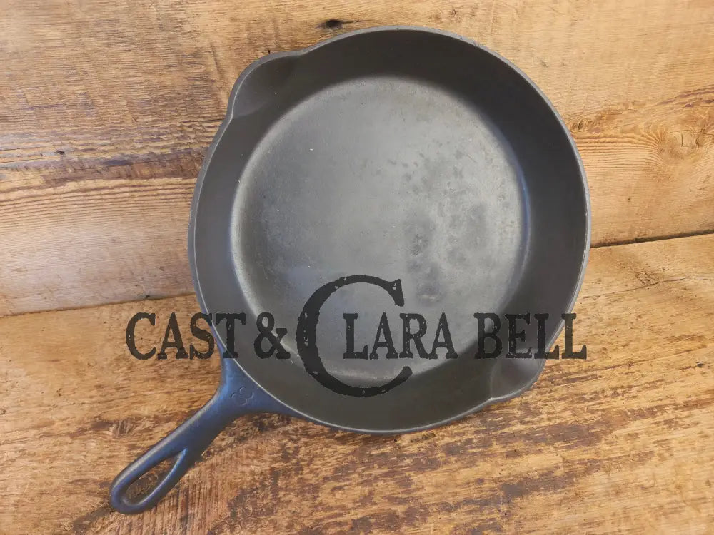 Early 1910’s Griswold #8 Cast Iron Skillet with Slant Logo and FULL EPU 704 D - Skillet