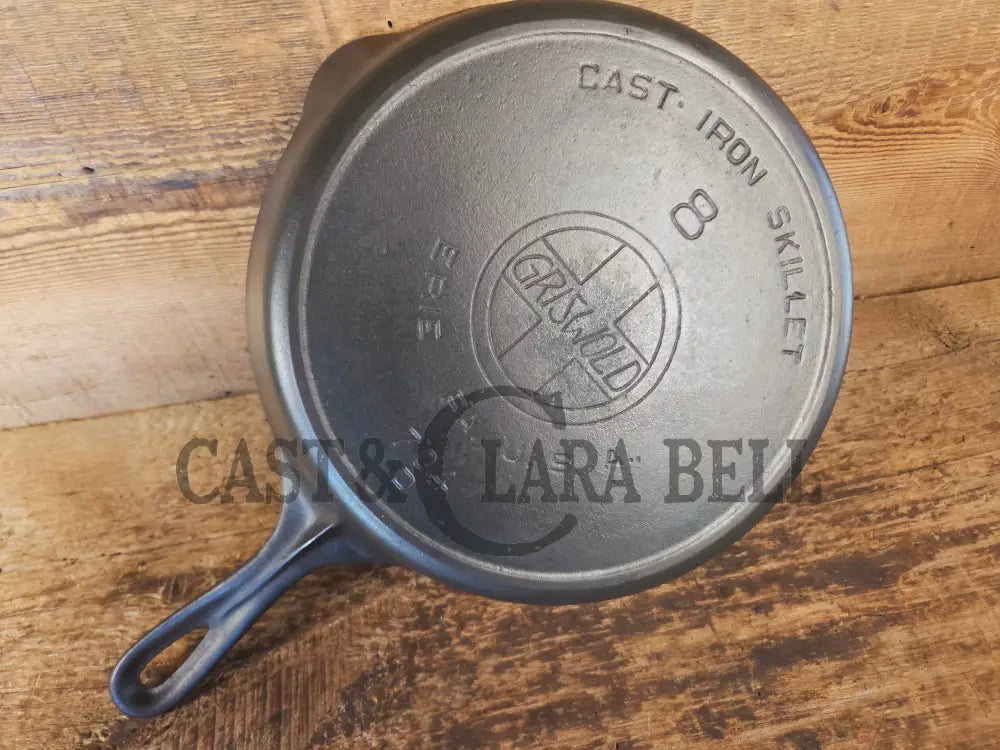 Early 1910’s Griswold #8 Cast Iron Skillet with Slant Logo and FULL EPU 704 D - Skillet