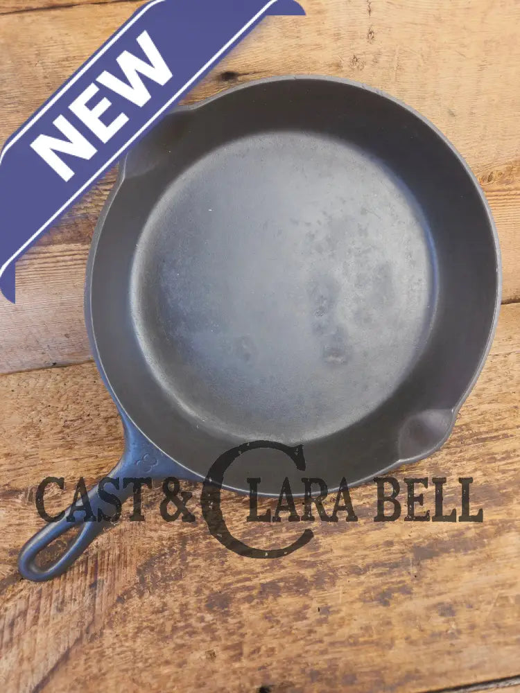 Early 1910’s Griswold #8 Cast Iron Skillet with Slant Logo and FULL EPU 704 D - Skillet