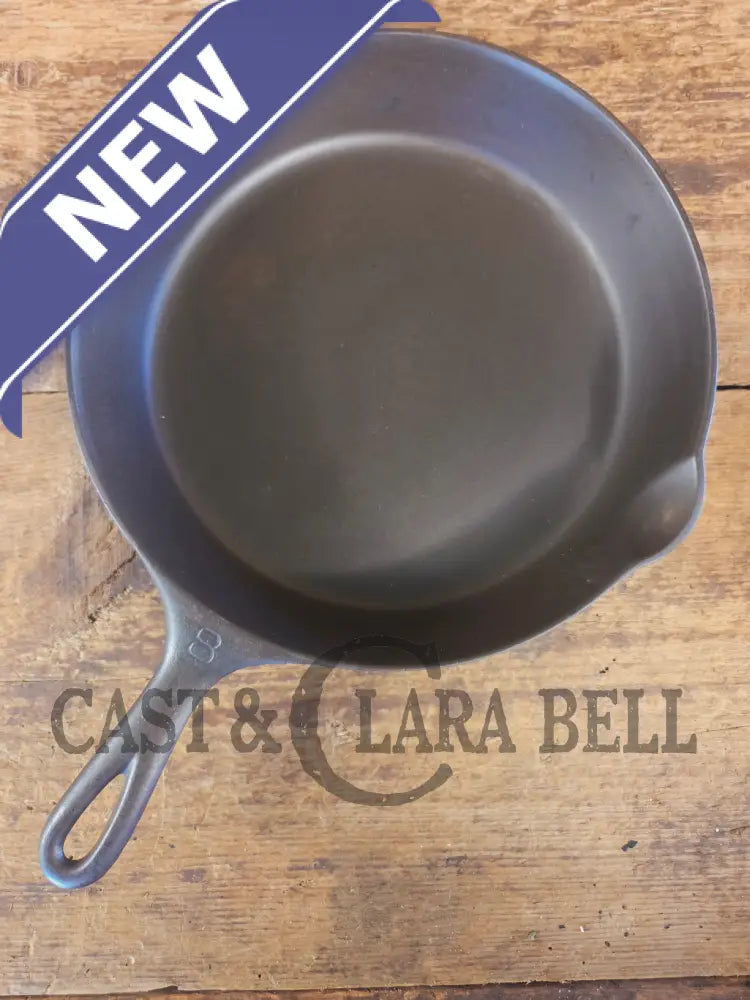 Early 1910’s Griswold #8 Cast Iron Skillet with Slant Logo and FULL EPU 704 D - Skillet