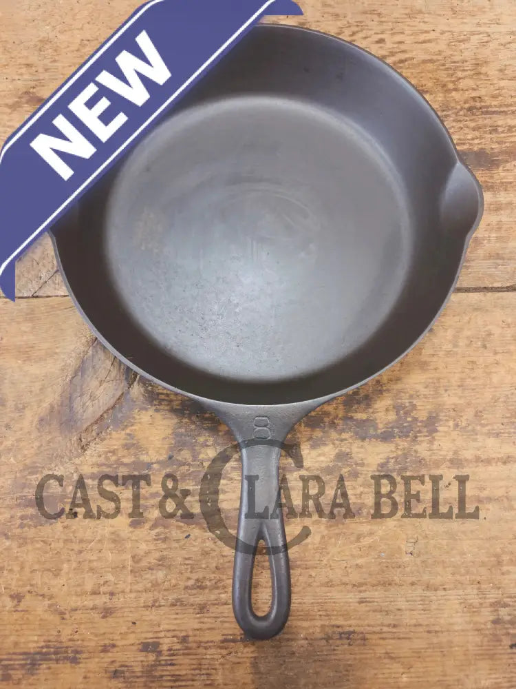Early 1910’s Griswold #8 Cast Iron Skillet with Slant Logo Full E.P.U 704 D - Skillet