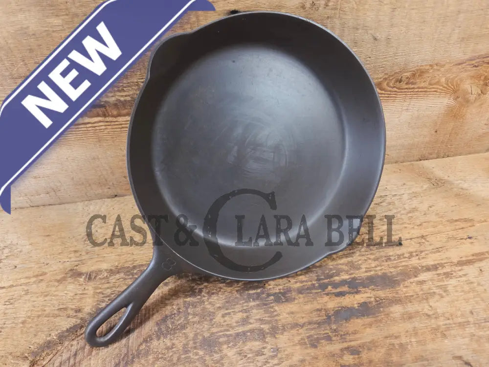 Early 1910’s Griswold #8 Cast Iron Skillet with Slant Logo Full E.P.U 704 D - Skillet