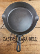 Early 1910’s Griswold #9 Cast Iron Skillet Large Block Slant Logo ’Erie,’ 710H Skillet