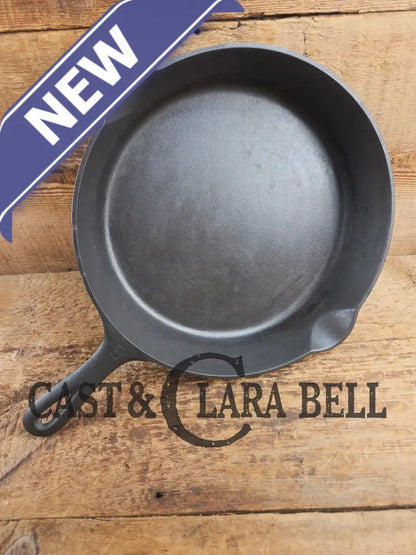 Early 1910’s Griswold #9 Cast Iron Skillet Large Block Slant Logo ’Erie,’ 710H Skillet