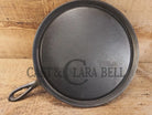 Early 1930’s Era Lodge #9 Round Griddle. Harder to find piece raised 9 on handle. Pancakes and Grilled Cheese! Griddle
