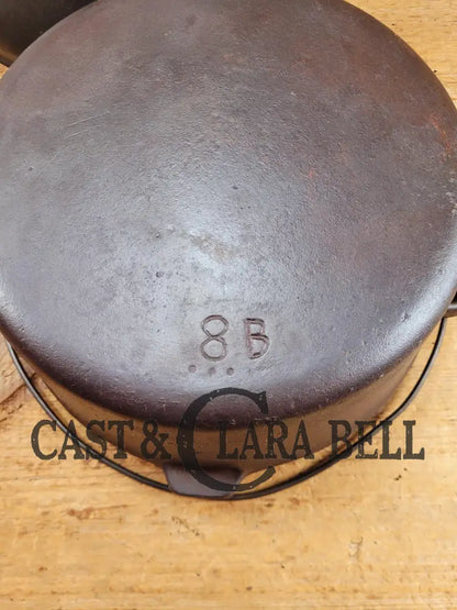 Early Birmingham Stove & Range (Bsr) Red Mountain Series #8B Dutch Oven With Hand Scribed Numbers!