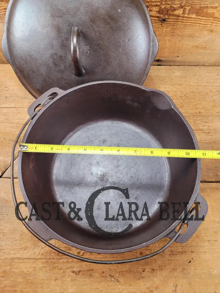 Early Birmingham Stove & Range (Bsr) Red Mountain Series #8B Dutch Oven With Hand Scribed Numbers!