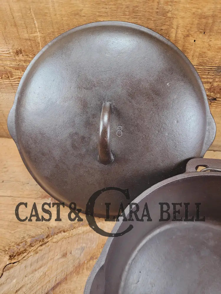 Early Birmingham Stove & Range (Bsr) Red Mountain Series #8B Dutch Oven With Hand Scribed Numbers!