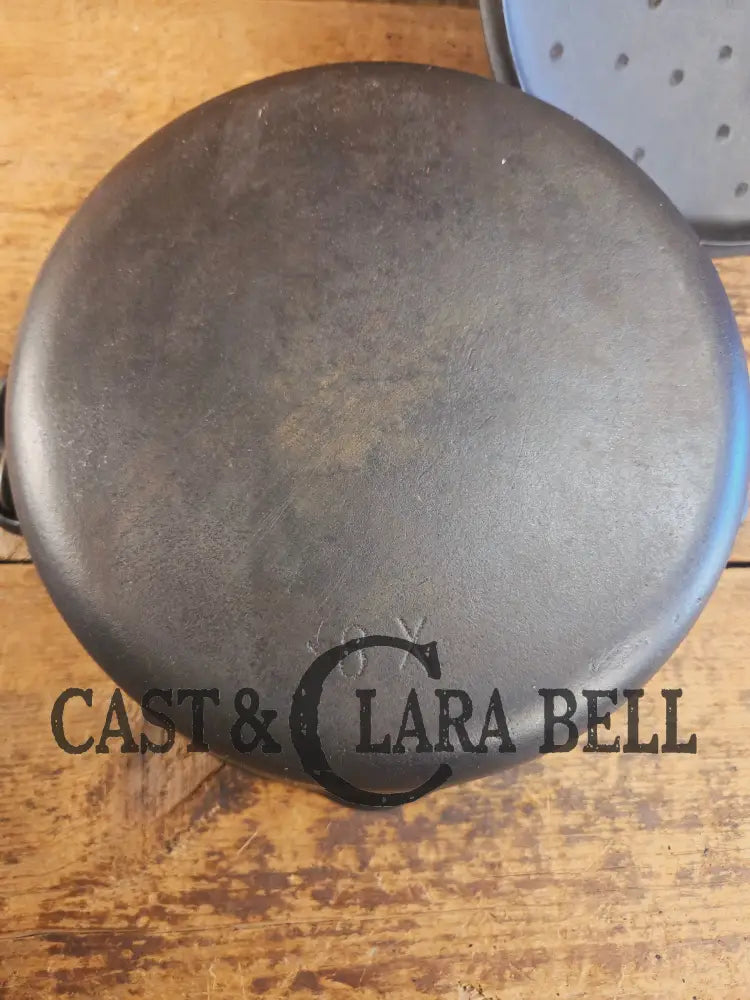 Early Birmingham Stove & Range (BSR) Red Mountain Series #8B Dutch oven with hand scribed numbers! Dutch Ovens Trivets