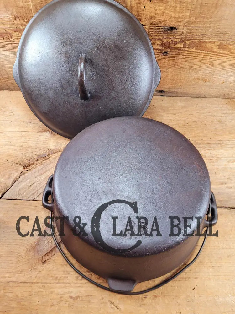 Early Birmingham Stove & Range (Bsr) Red Mountain Series #8B Dutch Oven With Hand Scribed Numbers!