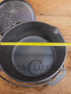 Early Birmingham Stove & Range (BSR) Red Mountain Series #8C Dutch oven with hand scribed numbers Dutch Ovens Trivets &