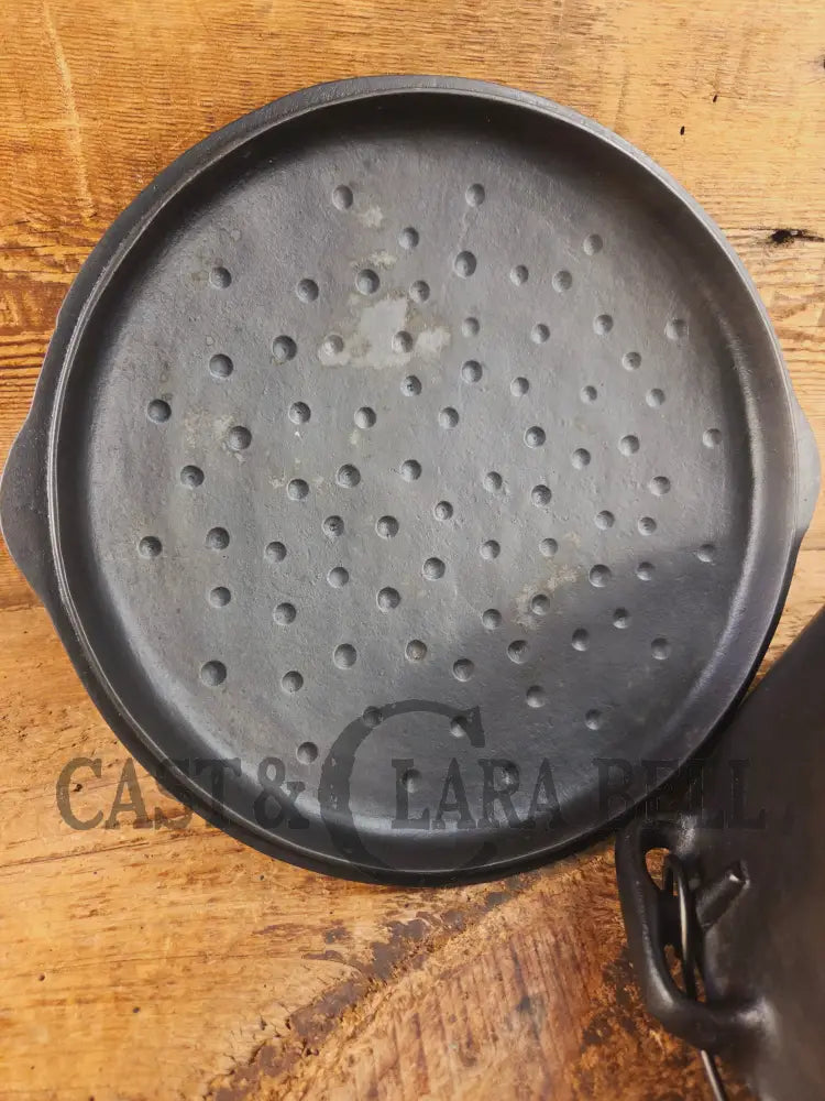 Early Birmingham Stove & Range (BSR) Red Mountain Series #8C Dutch oven with hand scribed numbers Dutch Ovens Trivets &