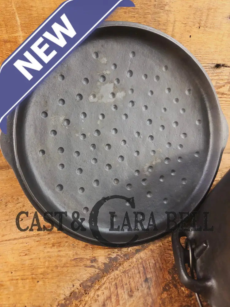 Early Birmingham Stove & Range (BSR) Red Mountain Series #8C Dutch oven with hand scribed numbers Dutch Ovens Trivets &