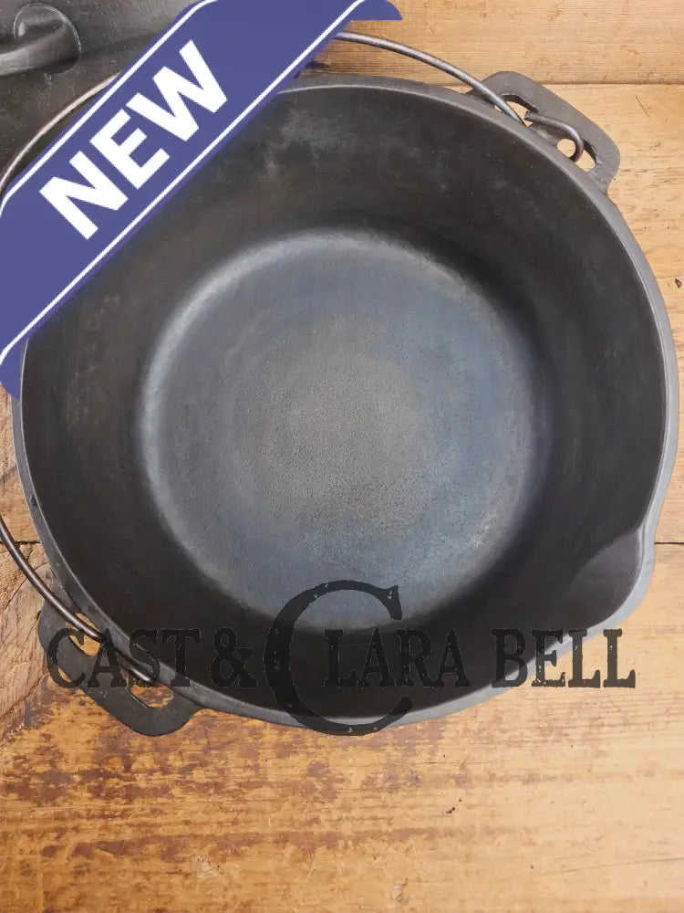 Early Birmingham Stove & Range (BSR) Red Mountain Series #8C Dutch oven with hand scribed numbers Dutch Ovens Trivets &