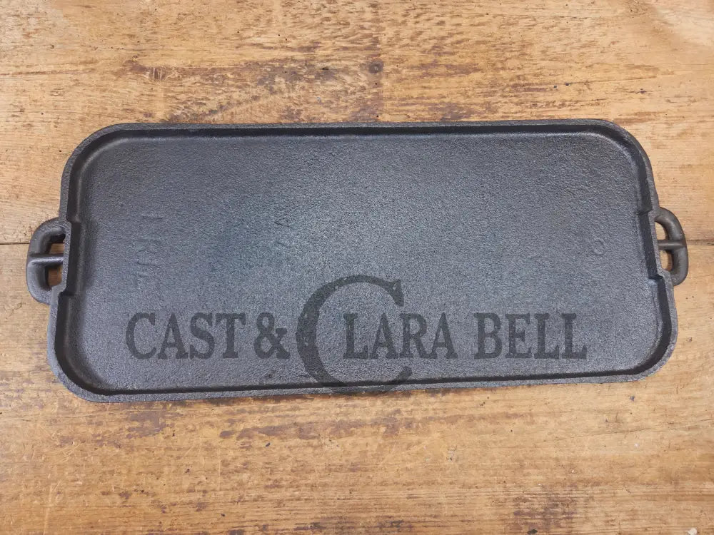 Early 1900’s hard to find Griswold Long Griddle with Slant Block Logo ERIE 745. Perfect for everyday use pancakes and