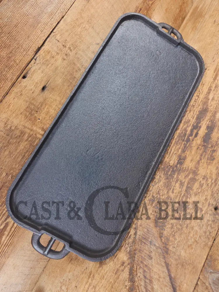 Early 1900’s hard to find Griswold Long Griddle with Slant Block Logo ERIE 745. Perfect for everyday use pancakes and