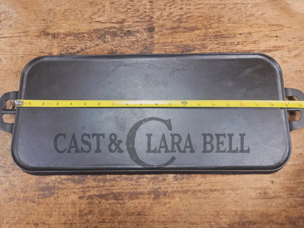 Early 1900’s hard to find Griswold Long Griddle with Slant Block Logo ERIE 745. Perfect for everyday use pancakes and