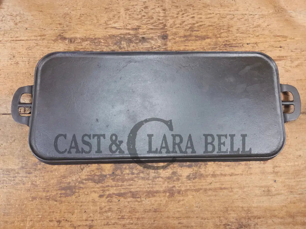 Early 1900’s hard to find Griswold Long Griddle with Slant Block Logo ERIE 745. Perfect for everyday use pancakes and