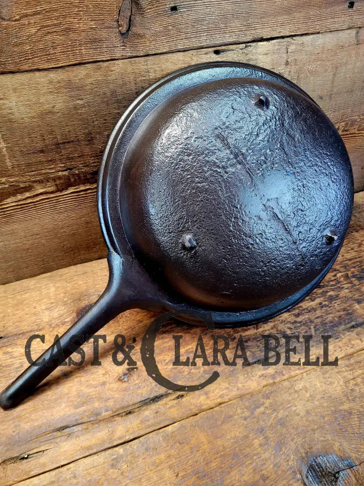 Hard To Find! Mid 1800’S Antique Gate-Marked Wide Rim Cast Iron Spider Pot Skillet! Used On