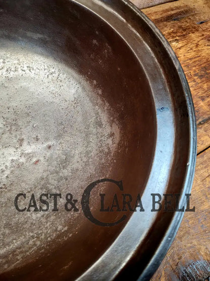 Hard To Find! Mid 1800’S Antique Gate-Marked Wide Rim Cast Iron Spider Pot Skillet! Used On