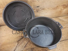 Elegant Griswold’s Iron Mountain Series #8 Cast Iron Dutch Oven with Lid (1036/1037) Dutch Ovens Trivets & Kettles