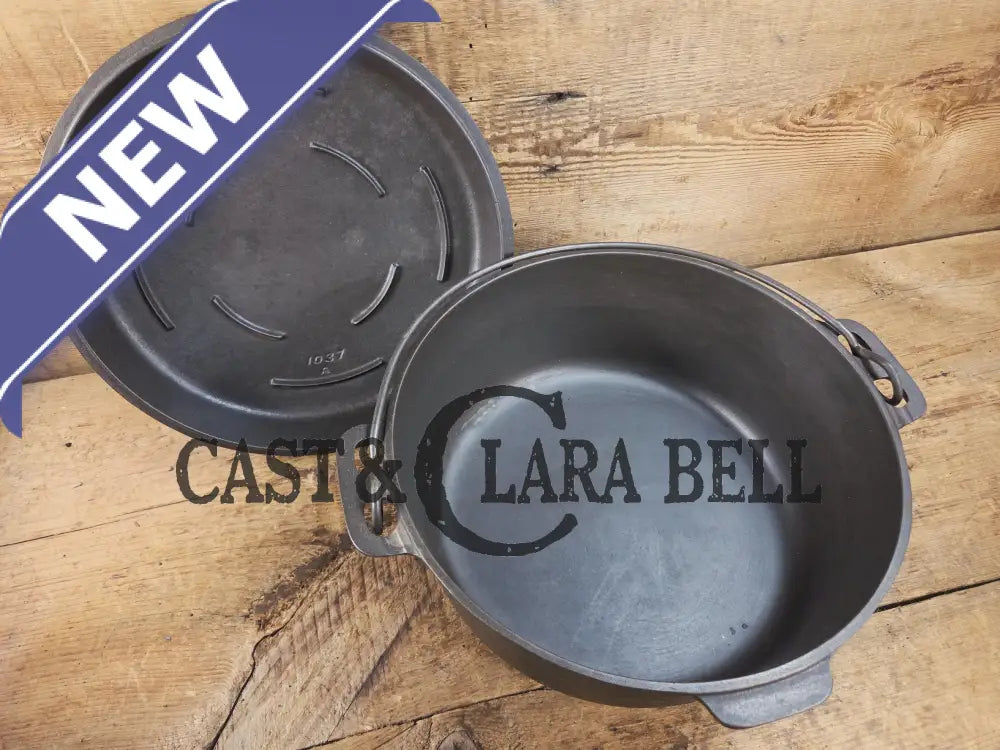 Elegant Griswold’s Iron Mountain Series #8 Cast Iron Dutch Oven with Lid (1036/1037) Dutch Ovens Trivets & Kettles