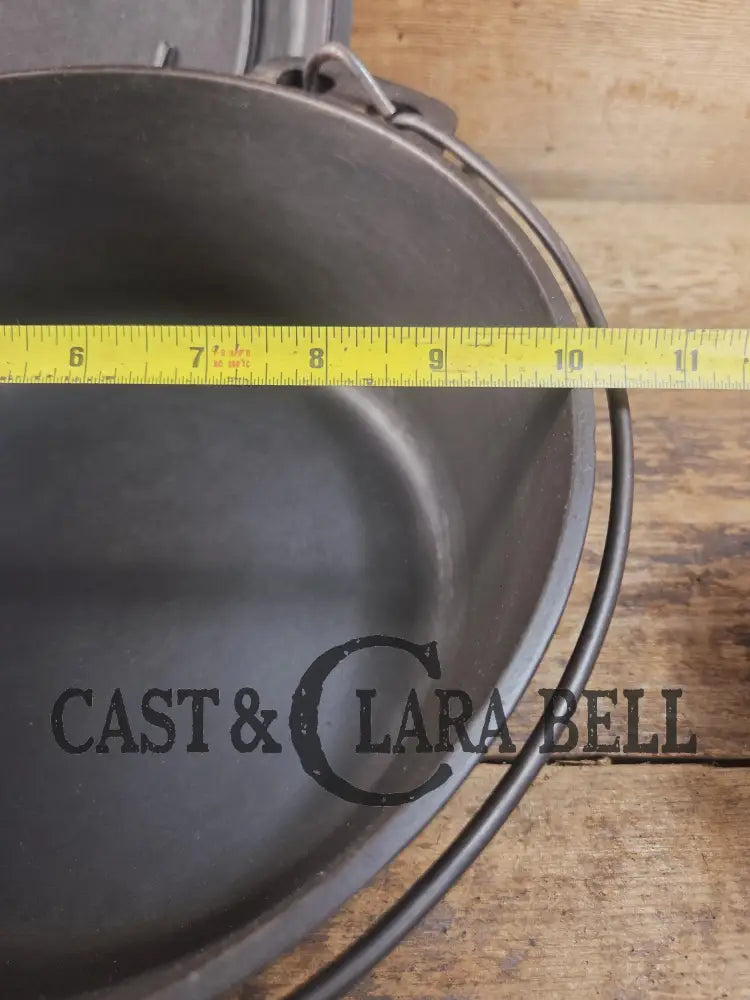 Elegant Griswold’s Iron Mountain Series #8 Cast Iron Dutch Oven with Lid (1036/1037) Dutch Ovens Trivets & Kettles