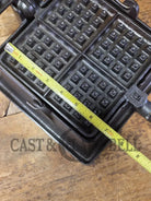 Elegant HTF 1920’s Griswold #11 Square Waffle Iron with Slant Block Logo and Tall Base Waffle Iron