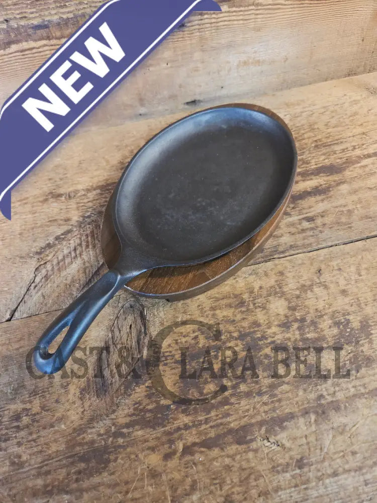 Fajitas AND a COOL presentation trivet. Unique gift idea Wagner Ware Cast Iron Sizzle Server 1095 - Skillet