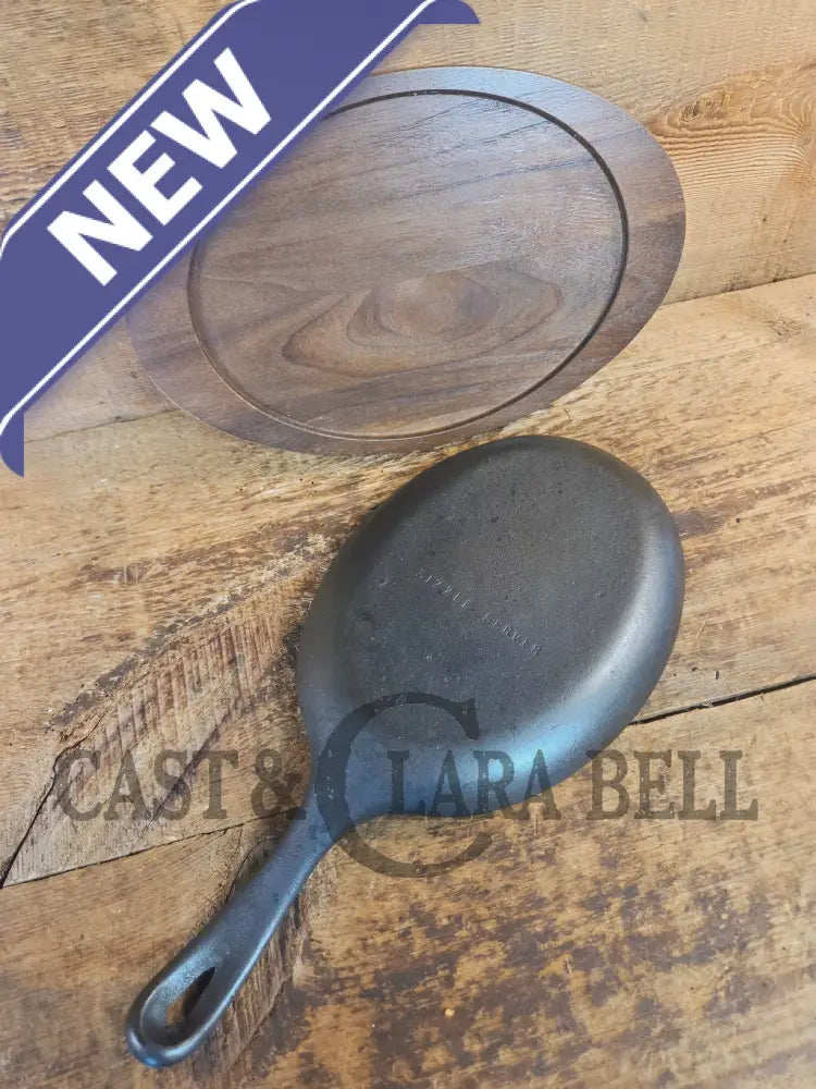 Fajitas AND a COOL presentation trivet. Unique gift idea Wagner Ware Cast Iron Sizzle Server 1095 - Skillet