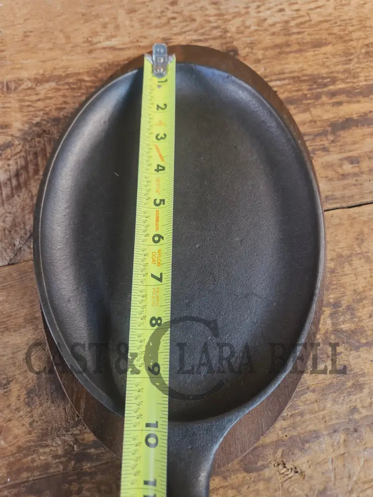 Fajitas AND a COOL presentation trivet. Unique gift idea Wagner Ware Cast Iron Sizzle Server 1095 - Skillet