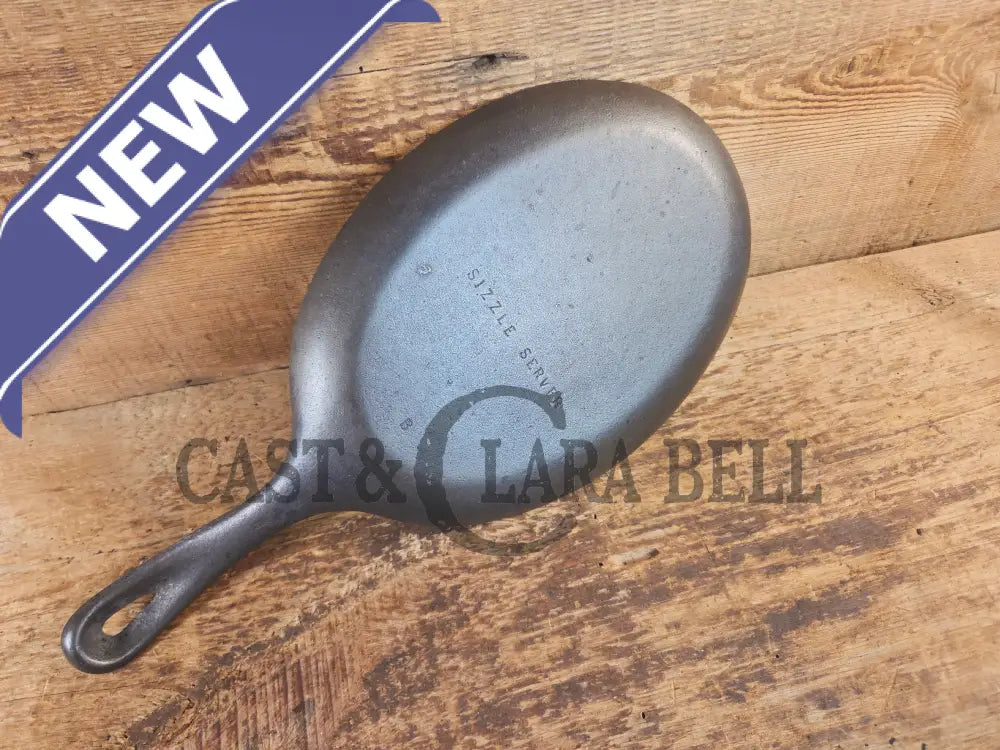 Fajitas AND a COOL presentation trivet. Unique gift idea Wagner Ware Cast Iron Sizzle Server 1095 - Skillet