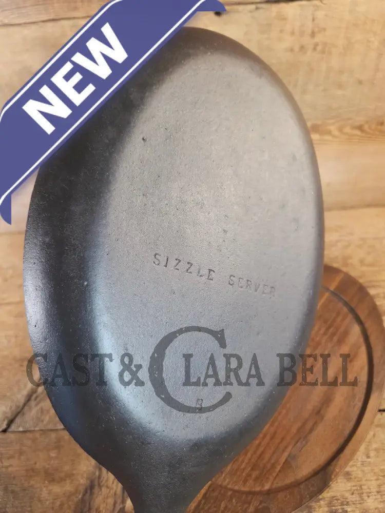 Fajitas AND a COOL presentation trivet. Unique gift idea Wagner Ware Cast Iron Sizzle Server 1095 - Skillet