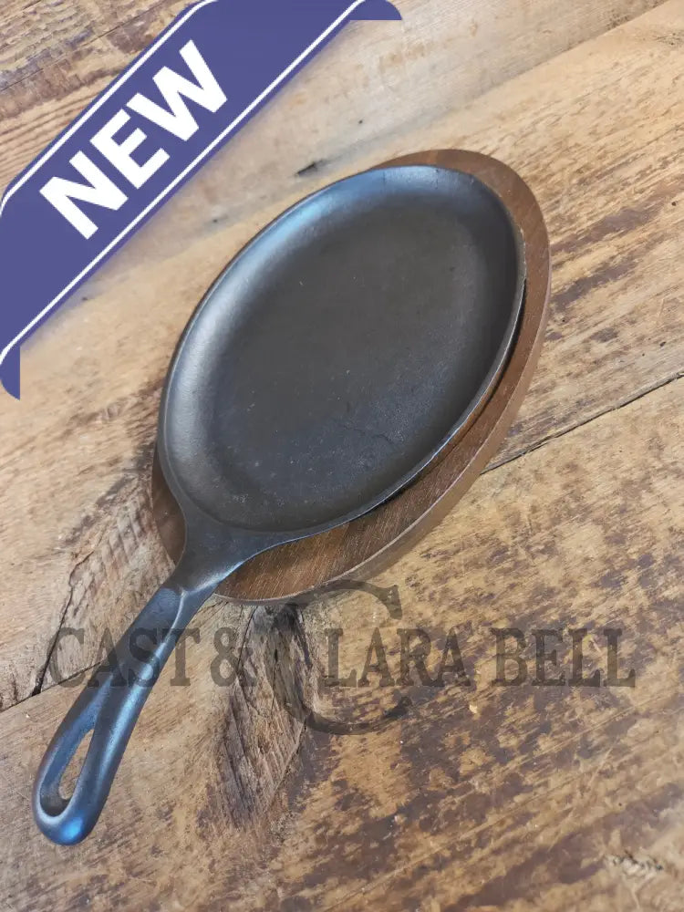 Fajitas AND a COOL presentation trivet. Unique gift idea Wagner Ware Cast Iron Sizzle Server 1095 - Skillet
