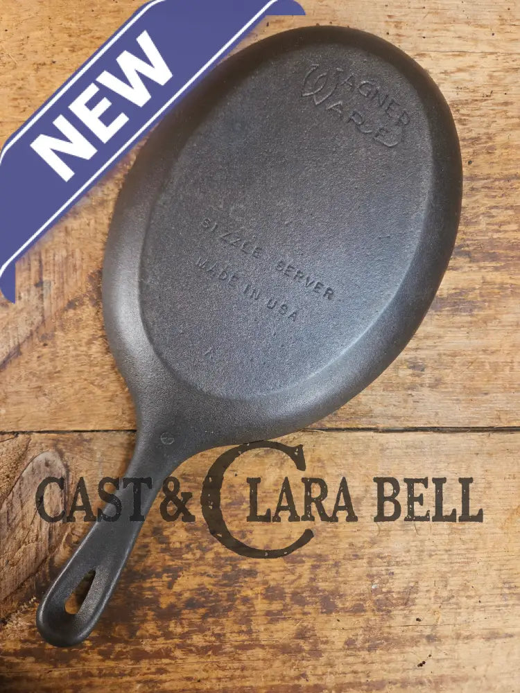 Fajitas anyone? Unique gift idea Wagner Ware Cast Iron Sizzle Server 1095 A Skillet